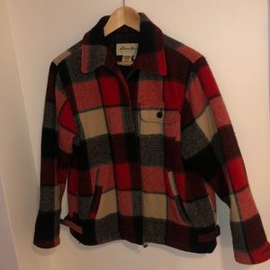 Eddie Bauer - Plaid/Flannel Zip-Up Jacket